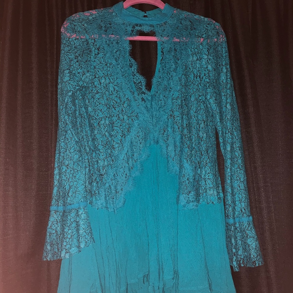 Free people tell tale lace tunic